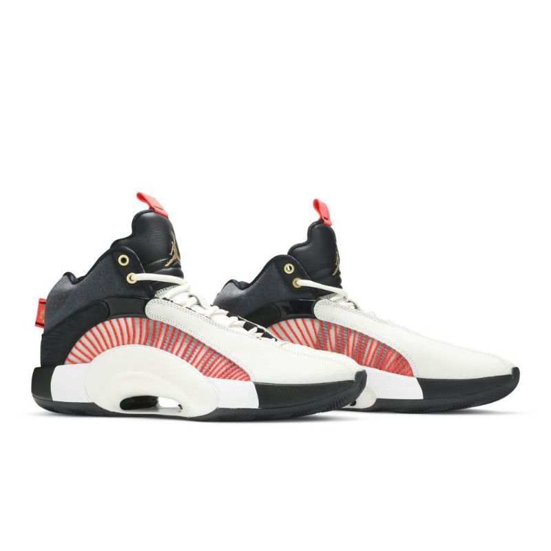 Ανδρικά Παπούτσια Air Jordan 35 Titan Pf Μαύρα Λευκά Κόκκινα Χρυσά