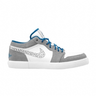 Ανδρικά Παπούτσια Air Jordan Retro V.1 Λευκό Μπλε Γκρι