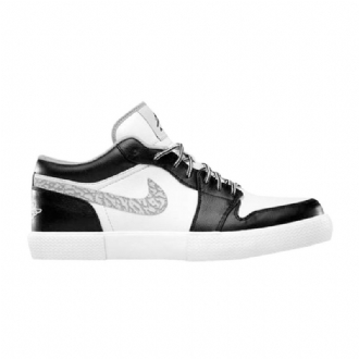 Ανδρικά Παπούτσια Air Jordan Retro V.1 Μαύρα Λευκά Γκρι