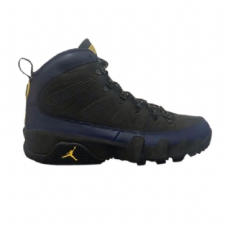 Ανδρικά Παπούτσια Air Jordan 9 Retro Boot Pe Μαύρος Σκούρο Μπλε Κίτρινος