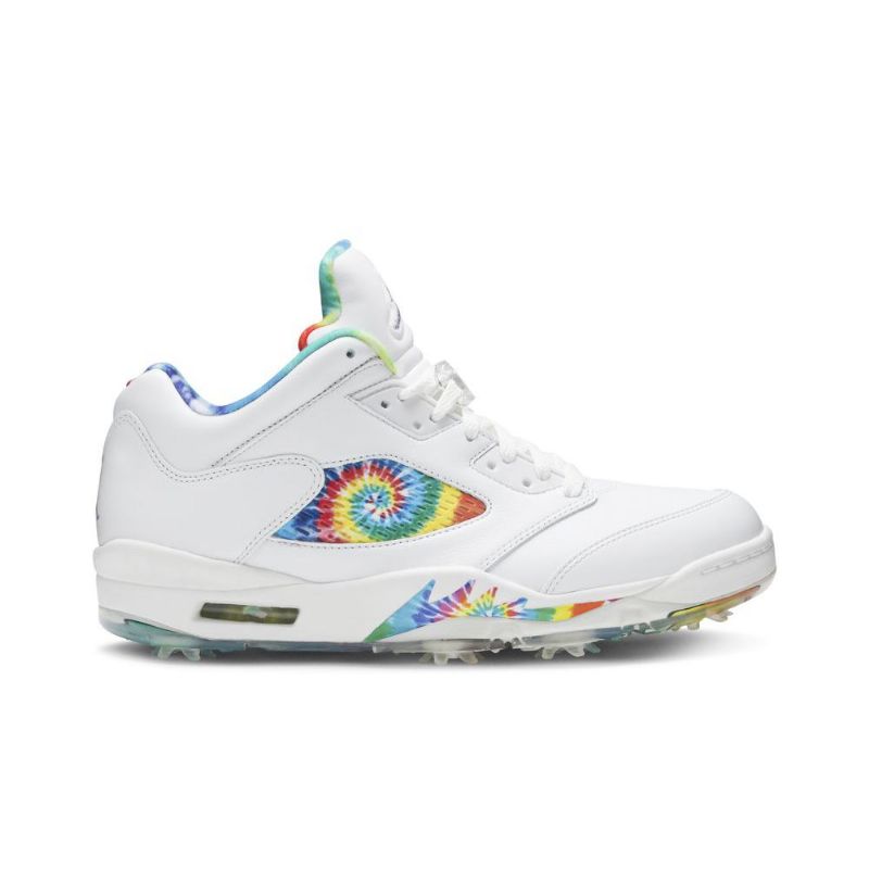 Ανδρικά Παπούτσια Air Jordan 5 Low Golf Άσπρο Πολύχρωμα