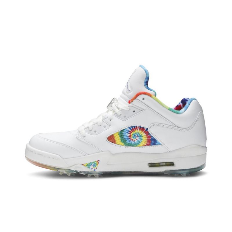 Ανδρικά Παπούτσια Air Jordan 5 Low Golf Άσπρο Πολύχρωμα
