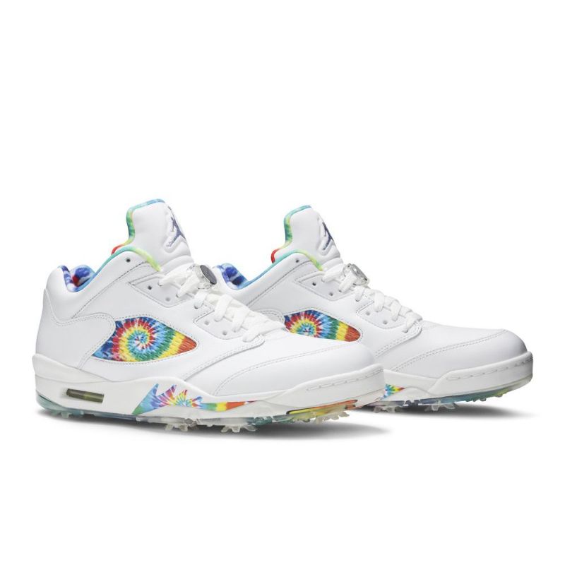 Ανδρικά Παπούτσια Air Jordan 5 Low Golf Άσπρο Πολύχρωμα
