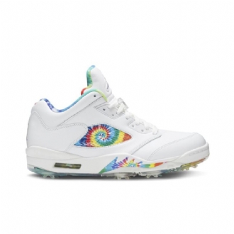 Ανδρικά Παπούτσια Air Jordan 5 Low Golf Άσπρο Πολύχρωμα