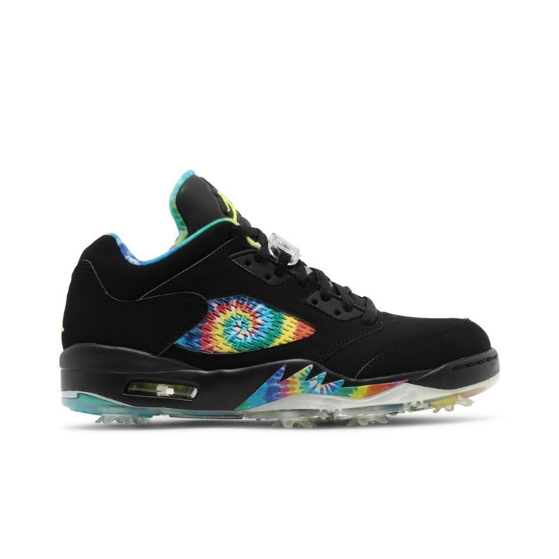 Ανδρικά Παπούτσια Air Jordan 5 Low Golf Μαύρα Πολύχρωμα