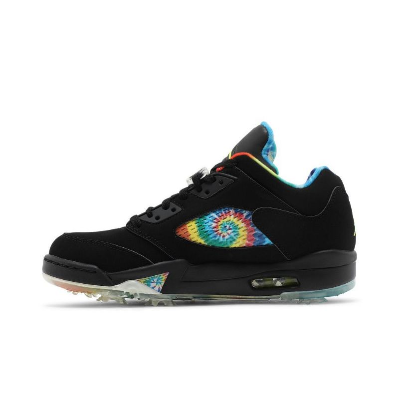 Ανδρικά Παπούτσια Air Jordan 5 Low Golf Μαύρα Πολύχρωμα