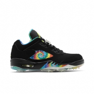 Ανδρικά Παπούτσια Air Jordan 5 Low Golf Μαύρα Πολύχρωμα