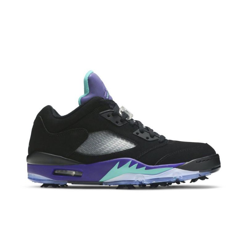 Ανδρικά Παπούτσια Air Jordan 5 Low Golf Μαύρος Μωβ Πράσινος Ασήμι