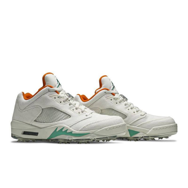 Ανδρικά Παπούτσια Air Jordan 5 Low Golf Nrg Άσπρο Πορτοκάλι Πράσινος