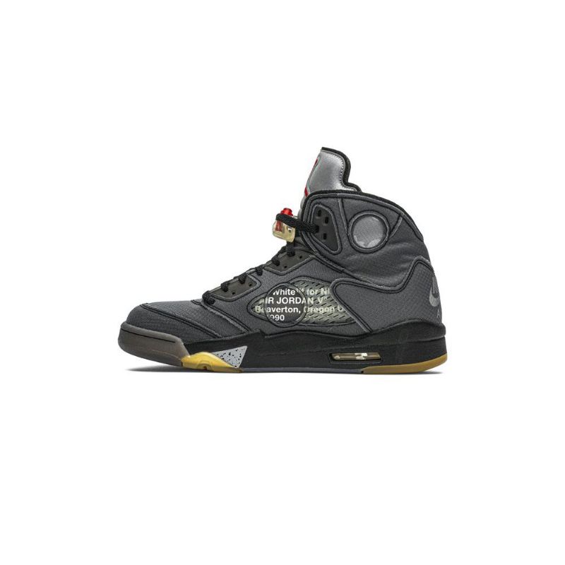 Ανδρικά Παπούτσια Air Jordan 5 Off-άσπρο Retro Sp Μαύρα Ασημί Κόκκινα Χρυσά