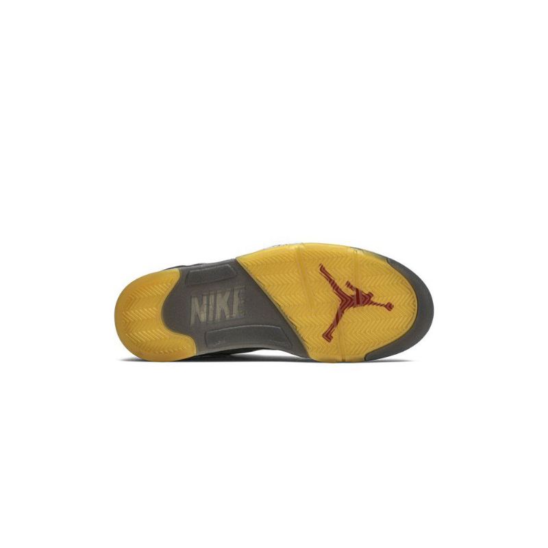 Ανδρικά Παπούτσια Air Jordan 5 Off-άσπρο Retro Sp Μαύρα Ασημί Κόκκινα Χρυσά