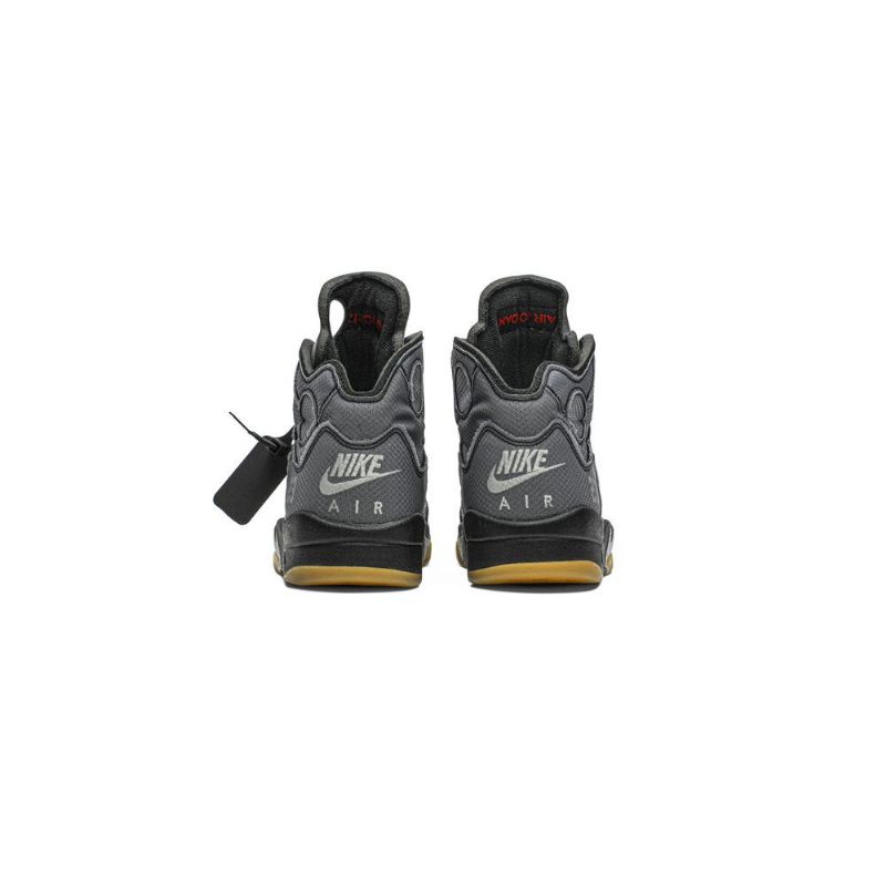 Ανδρικά Παπούτσια Air Jordan 5 Off-άσπρο Retro Sp Μαύρα Ασημί Κόκκινα Χρυσά