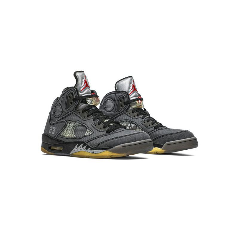 Ανδρικά Παπούτσια Air Jordan 5 Off-άσπρο Retro Sp Μαύρα Ασημί Κόκκινα Χρυσά