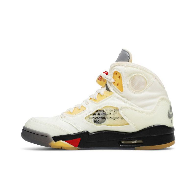 Ανδρικά Παπούτσια Air Jordan 5 Off-άσπρο Sp Άσπρο Κίτρινος Ασήμι