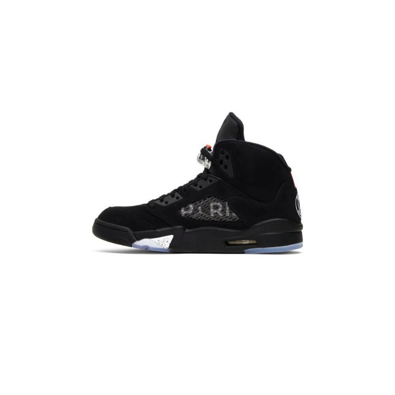 Ανδρικά Παπούτσια Air Jordan 5 Paris Saint-germain Ρετρό Μαύρα Κόκκινα Λευκά
