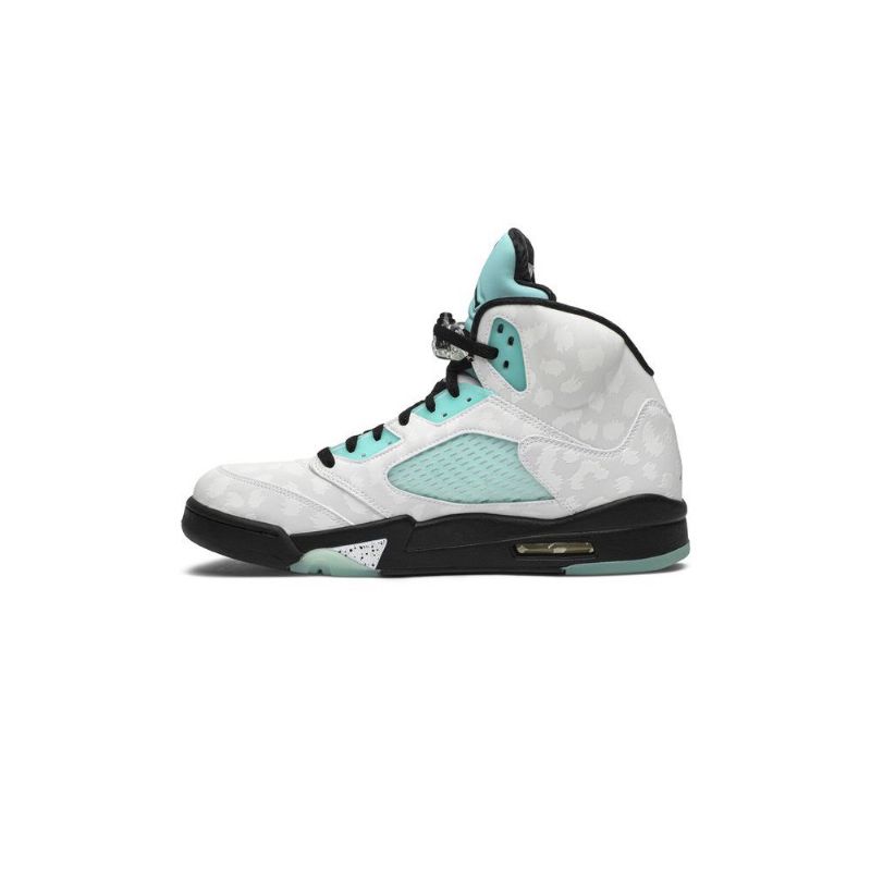 Ανδρικά Παπούτσια Air Jordan 5 Retro Άσπρο Μαύρος Πράσινος