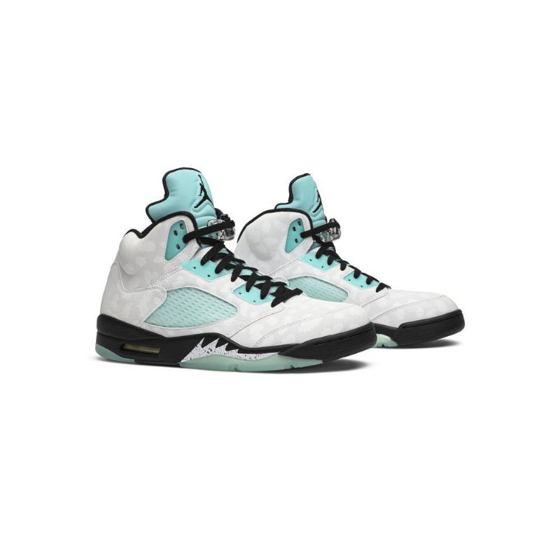 Ανδρικά Παπούτσια Air Jordan 5 Retro Άσπρο Μαύρος Πράσινος