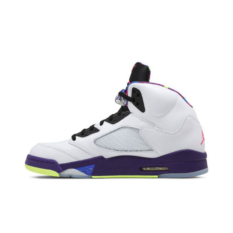 Ανδρικά Παπούτσια Air Jordan 5 Retro Άσπρο Μωβ Μαύρος
