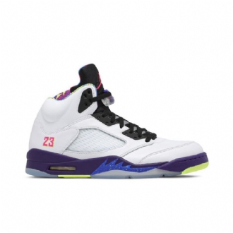 Ανδρικά Παπούτσια Air Jordan 5 Retro Άσπρο Μωβ Μαύρος