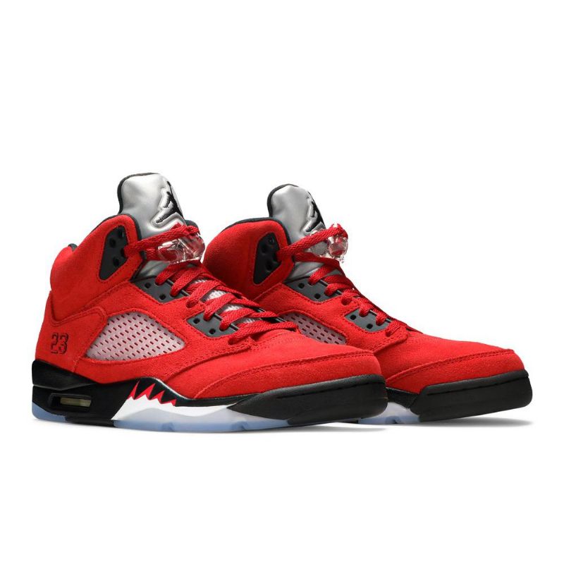 Ανδρικά Παπούτσια Air Jordan 5 Retro Κόκκινος Μαύρος Ασήμι