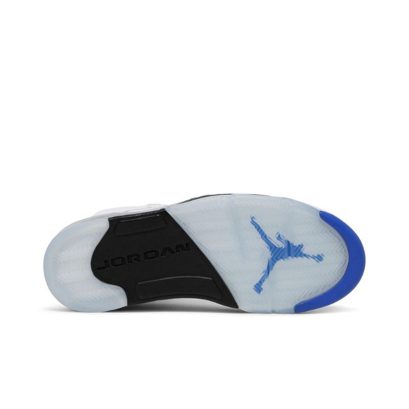 Ανδρικά Παπούτσια Air Jordan 5 Ρετρό Λευκό Γκρι Μπλε