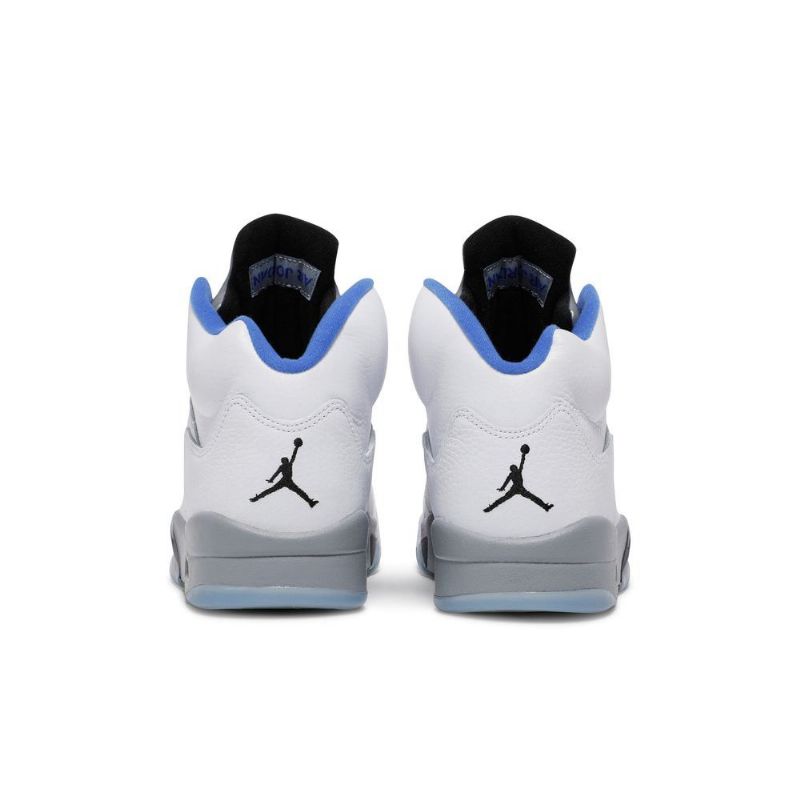 Ανδρικά Παπούτσια Air Jordan 5 Ρετρό Λευκό Γκρι Μπλε