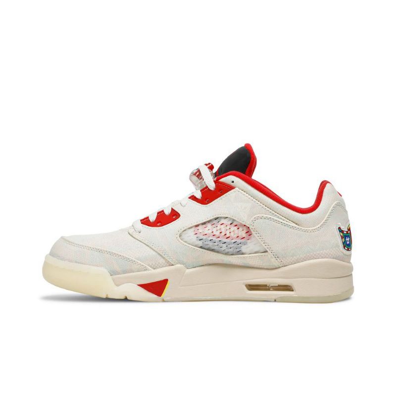 Ανδρικά Παπούτσια Air Jordan 5 Retro Low Άσπρο Κόκκινος Μαύρος