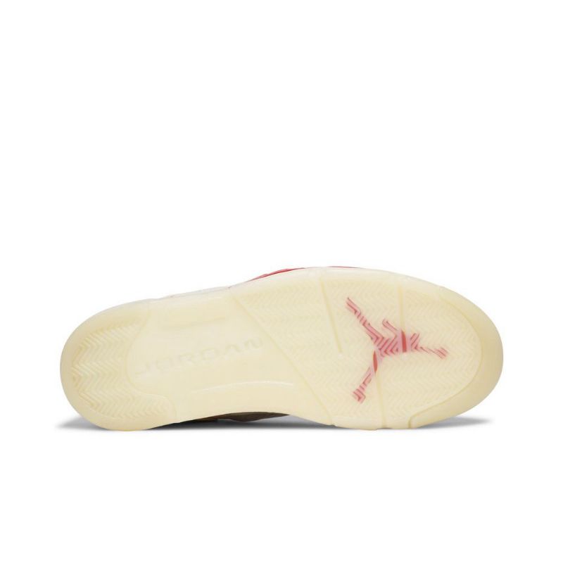 Ανδρικά Παπούτσια Air Jordan 5 Retro Low Άσπρο Κόκκινος Μαύρος