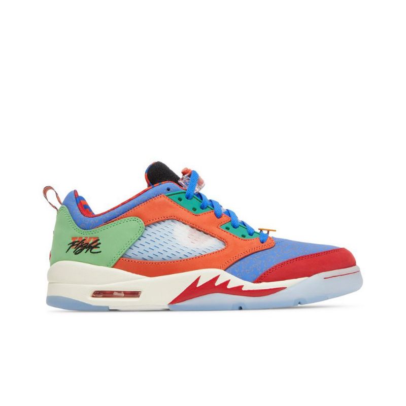 Ανδρικά Παπούτσια Air Jordan 5 Retro Low Μπλε Πορτοκάλι Κόκκινος Πράσινος