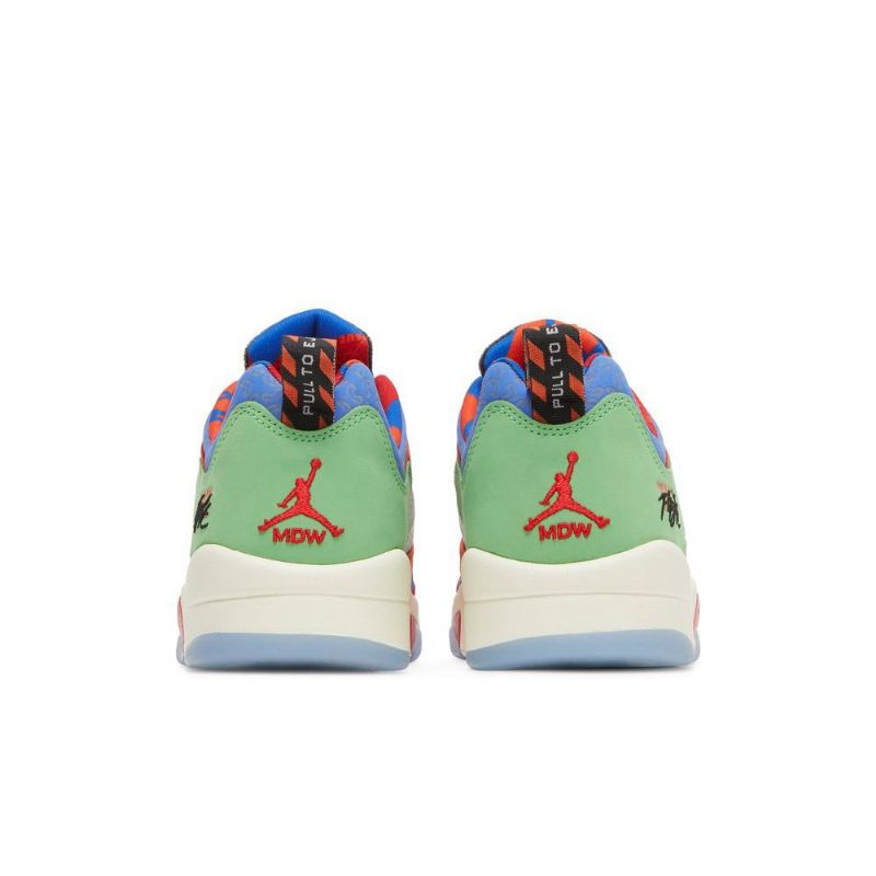 Ανδρικά Παπούτσια Air Jordan 5 Retro Low Μπλε Πορτοκάλι Κόκκινος Πράσινος