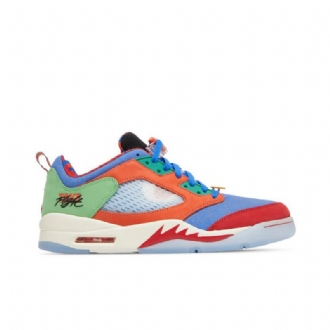 Ανδρικά Παπούτσια Air Jordan 5 Retro Low Μπλε Πορτοκάλι Κόκκινος Πράσινος