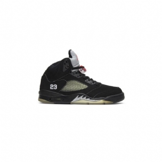 Ανδρικά Παπούτσια Air Jordan 5 Retro Μαύρος Ασήμι Πράσινος Κόκκινος