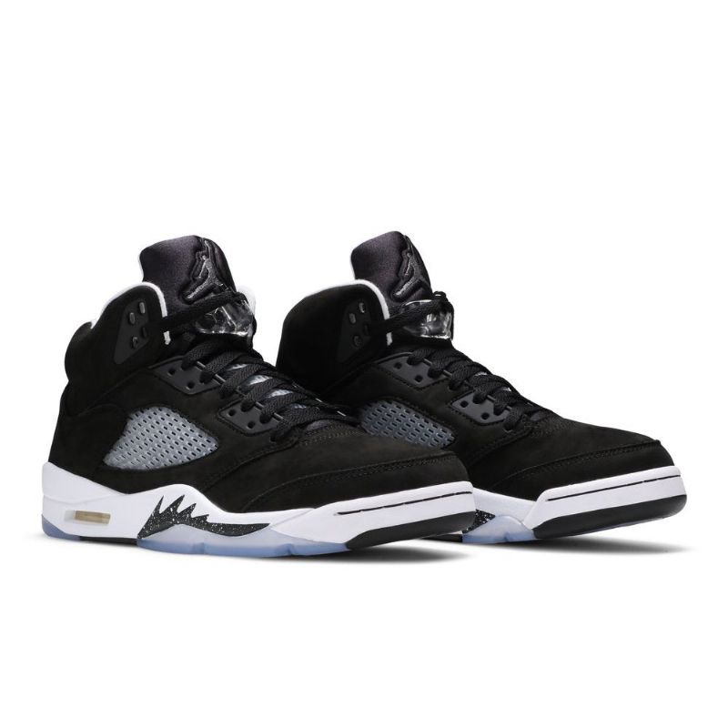 Ανδρικά Παπούτσια Air Jordan 5 Retro Μαύρος Γκρί Άσπρο
