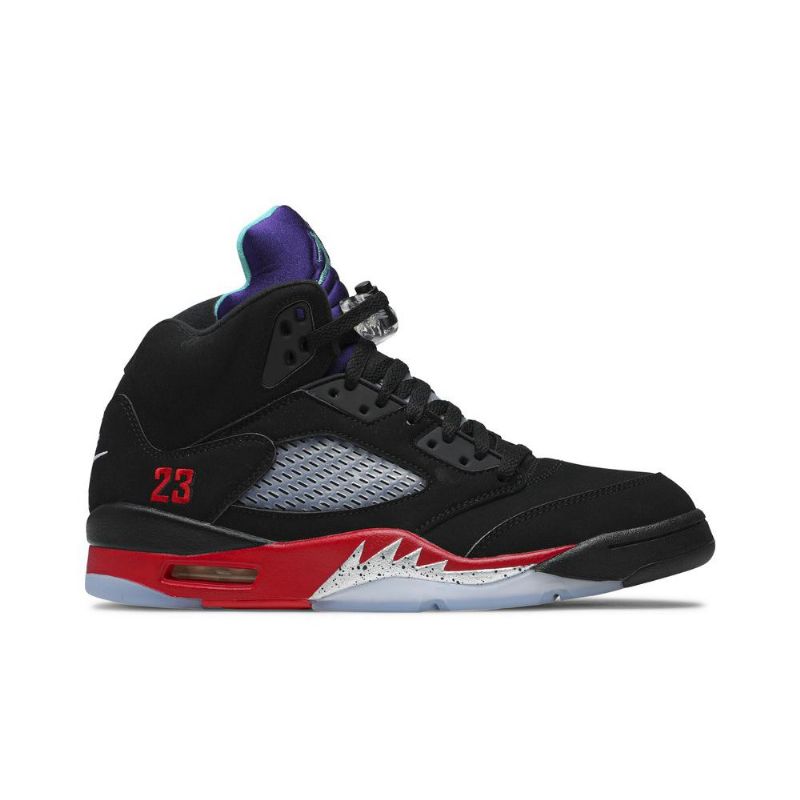 Ανδρικά Παπούτσια Air Jordan 5 Retro Μαύρος Κόκκινος Μωβ Ασήμι Πράσινος
