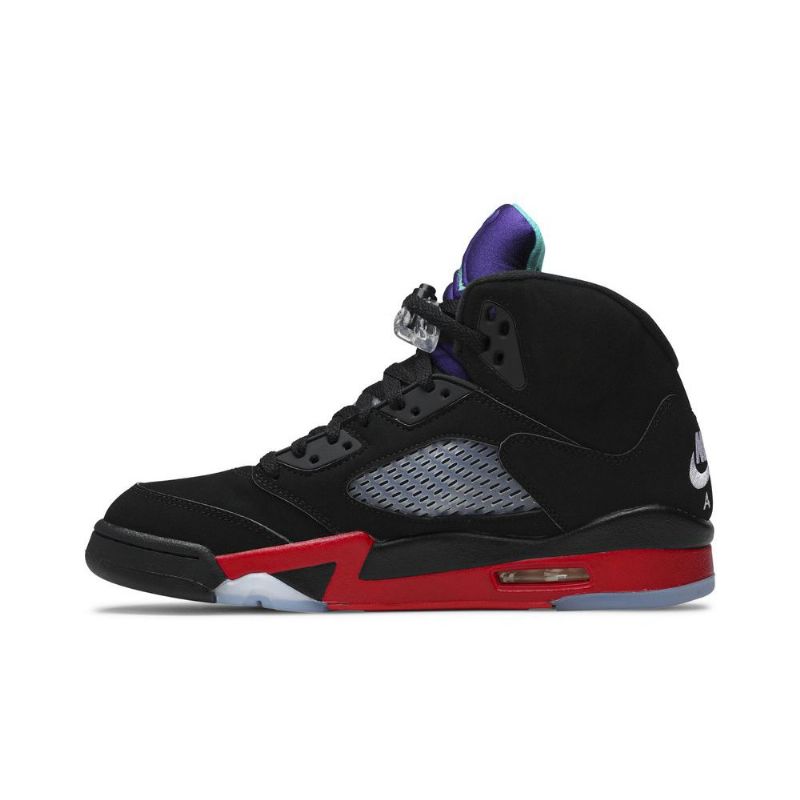 Ανδρικά Παπούτσια Air Jordan 5 Retro Μαύρος Κόκκινος Μωβ Ασήμι Πράσινος