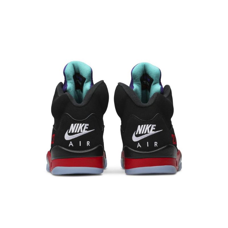 Ανδρικά Παπούτσια Air Jordan 5 Retro Μαύρος Κόκκινος Μωβ Ασήμι Πράσινος