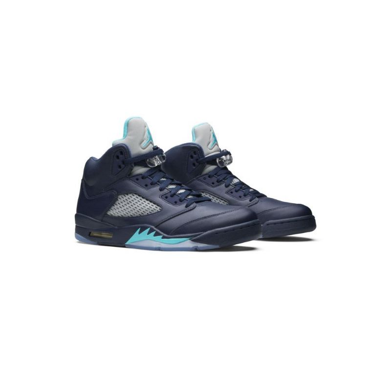 Ανδρικά Παπούτσια Air Jordan 5 Retro Σκούρο Μπλε Turquoise Γκρί