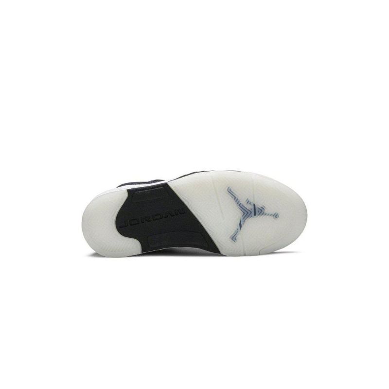 Γυναικεία Παπούτσια Air Jordan 5 Retro Γκρί Μαύρος Σκούρο Μπλε