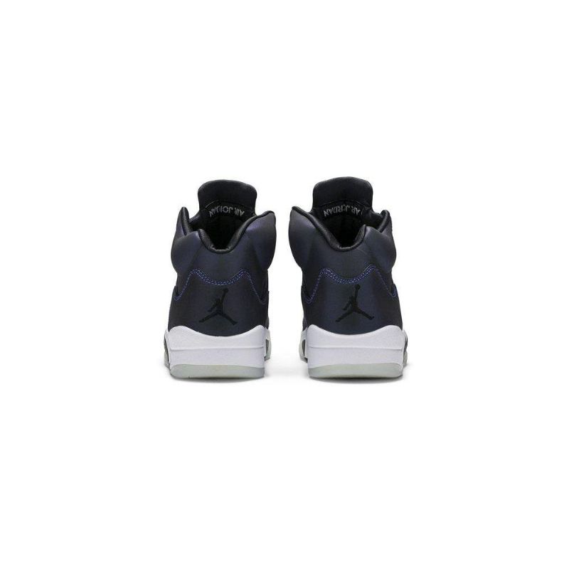 Γυναικεία Παπούτσια Air Jordan 5 Retro Γκρί Μαύρος Σκούρο Μπλε