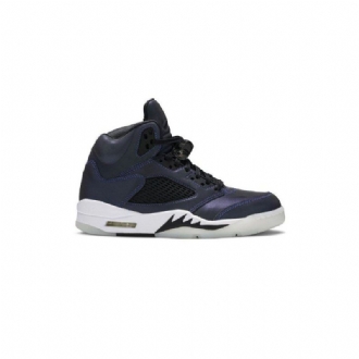 Γυναικεία Παπούτσια Air Jordan 5 Retro Γκρί Μαύρος Σκούρο Μπλε