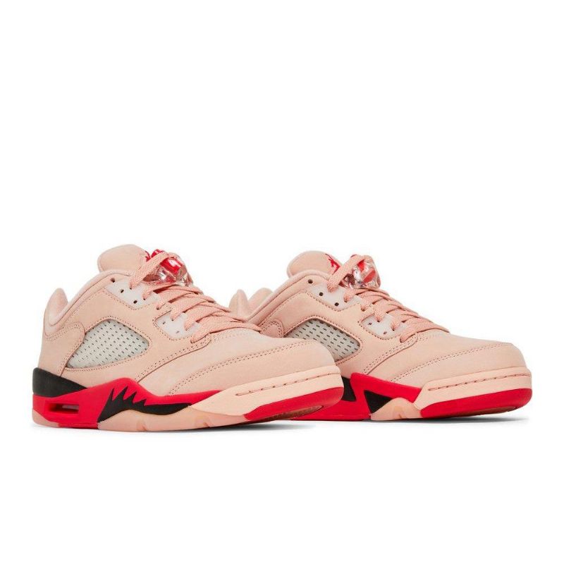 Γυναικεία Παπούτσια Air Jordan 5 Retro Low Ροζ Κόκκινος Μαύρος