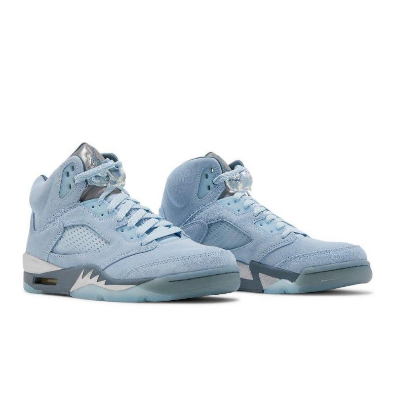 Γυναικεία Παπούτσια Air Jordan 5 Retro Μπλε Ασήμι Άσπρο