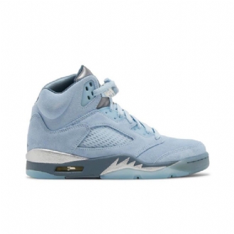 Γυναικεία Παπούτσια Air Jordan 5 Retro Μπλε Ασήμι Άσπρο