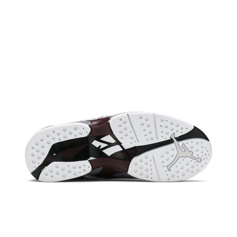 Γυναικεία Παπούτσια Air Jordan 8 Retro Άσπρο Μαύρος Γκρί Bordeaux
