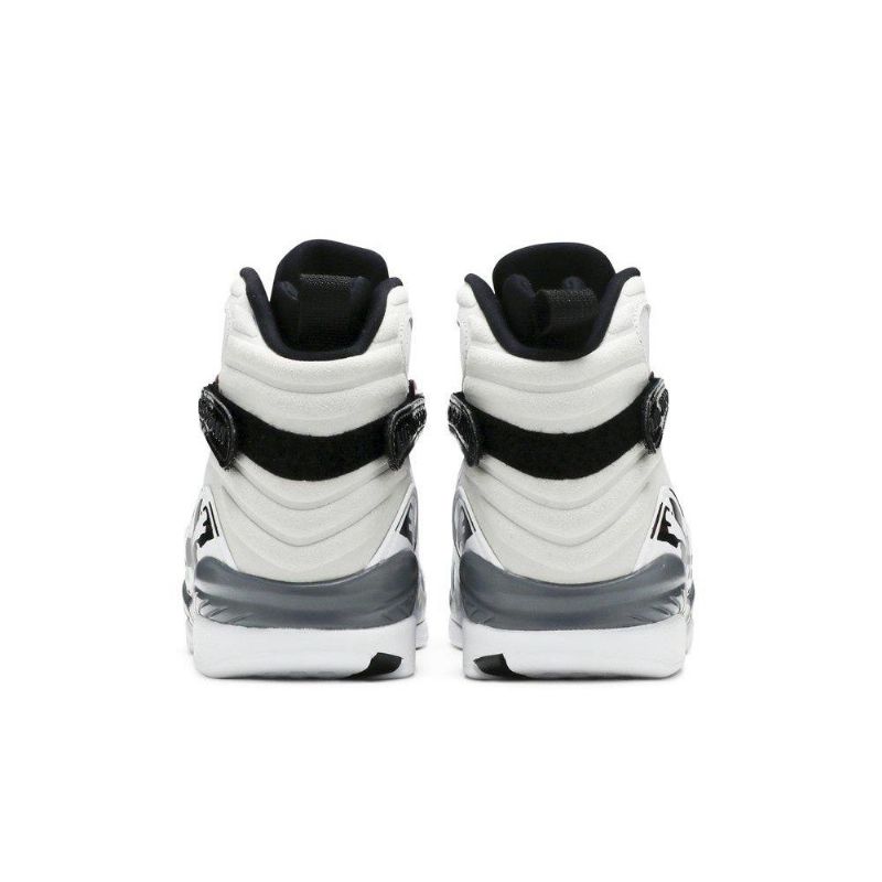 Γυναικεία Παπούτσια Air Jordan 8 Retro Άσπρο Μαύρος Γκρί Bordeaux