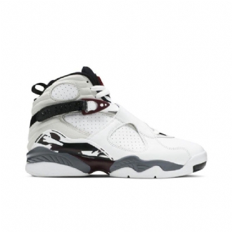 Γυναικεία Παπούτσια Air Jordan 8 Retro Άσπρο Μαύρος Γκρί Bordeaux