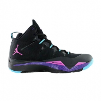Ανδρικά Παπούτσια Air Jordan Super.fly 2 Μαύρα Ροζ Μωβ Μπλε