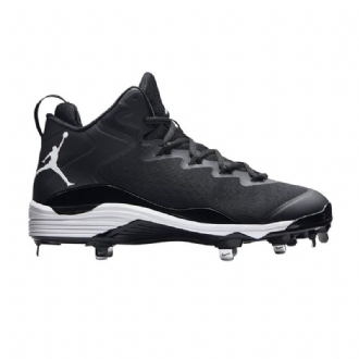 Ανδρικά Παπούτσια Air Jordan Super.fly 3 Mid Cleat Μαύρος Άσπρο