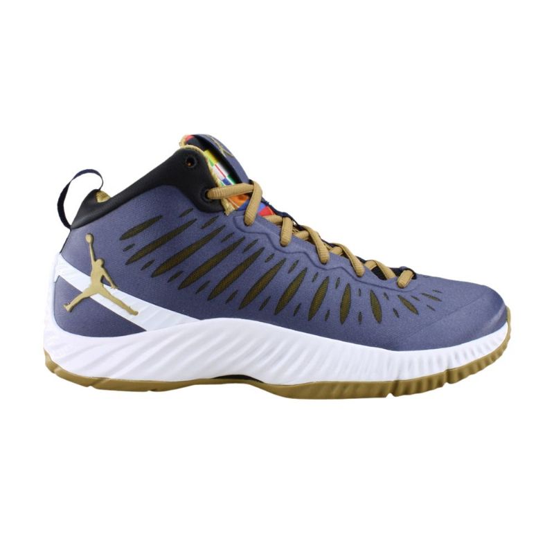 Ανδρικά Παπούτσια Air Jordan Super.fly Rttg Σκούρο Μπλε Χρυσός Λευκά Μαύρα