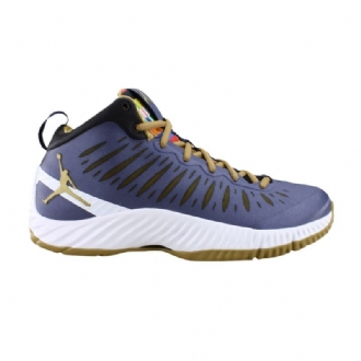 Ανδρικά Παπούτσια Air Jordan Super.fly Rttg Σκούρο Μπλε Χρυσός Λευκά Μαύρα